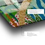 Wallity Cuadro Decorativo de Vidrio Templado Multicolor 70 x 100 cm